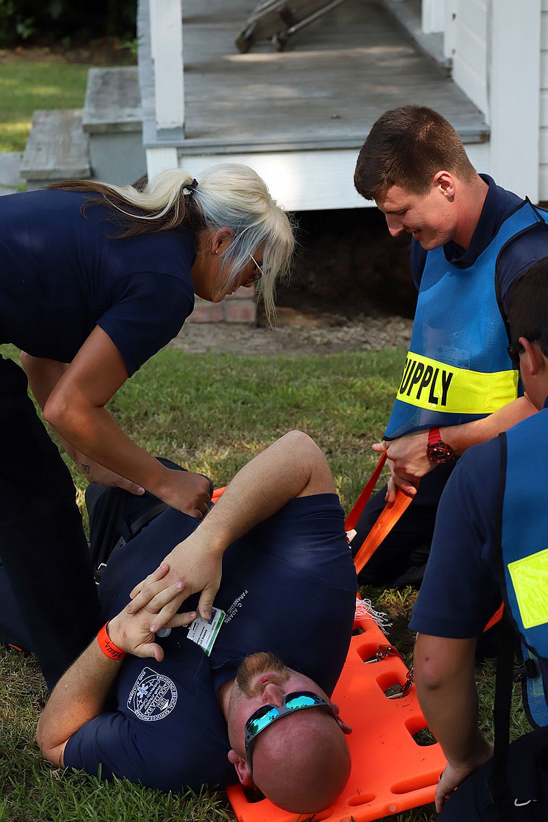 SouthArk emergency medical services students train at the college over the summer. (Contributed)