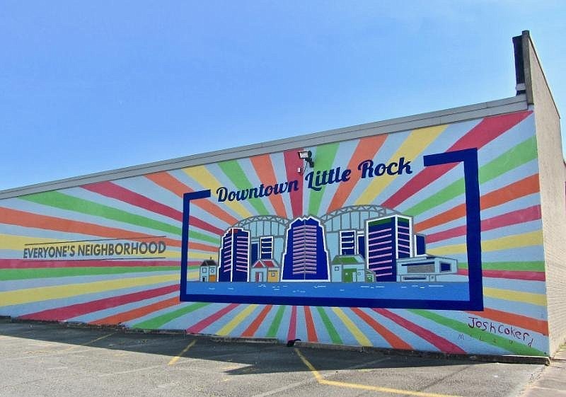 “Everyone’s Neighborhood,” a collaborative effort, offers an upbeat vision of Little Rock. (Special to the Democrat-Gazette/Marcia Schnedler)