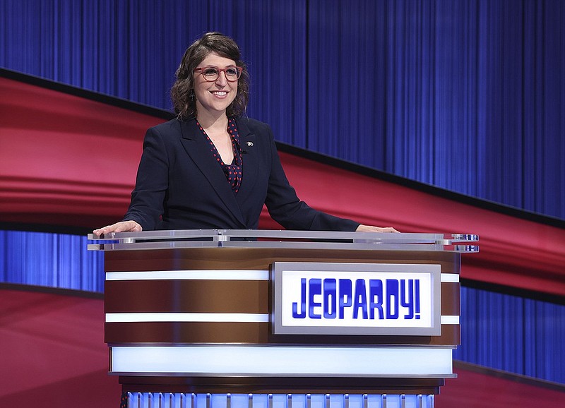 Mayim Bialik returns to host the game show “Jeopardy!,” after fallout from shot-lived host Mike Richards, who left the show amid controversy. (Carol Kaelson/Jeopardy! via AP)