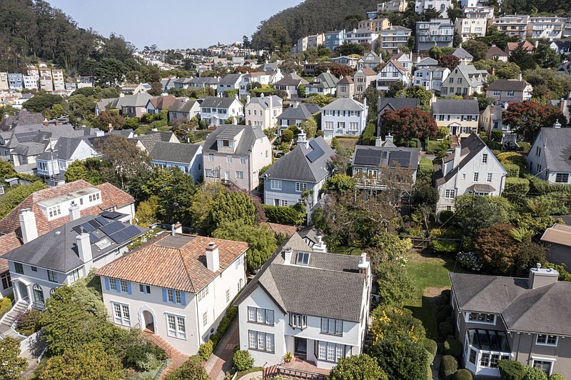 Homes in San Francisco on Sept 21, 2021. MUST CREDIT: Bloomberg photo by David Paul Morris.
