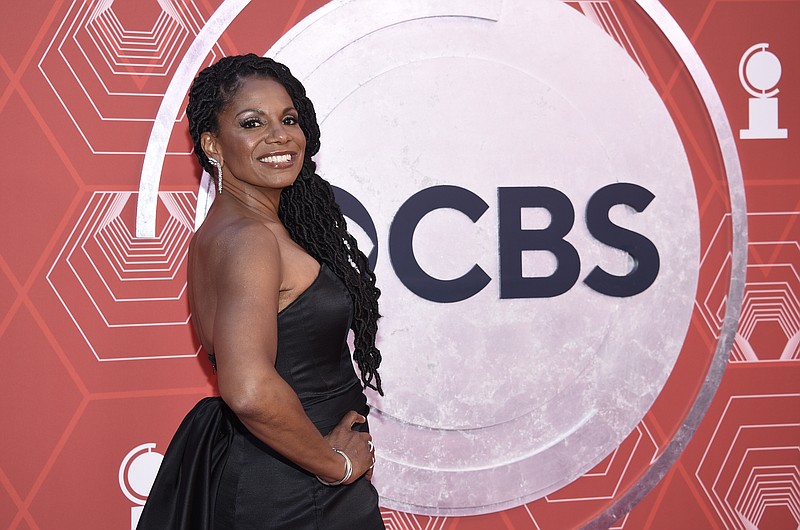 Audra McDonald arrives at the 74th annual Tony Awards at Winter Garden Theatre on Sunday, Sept. 26, 2021, in New York. (Photo by Evan Agostini/Invision/AP)