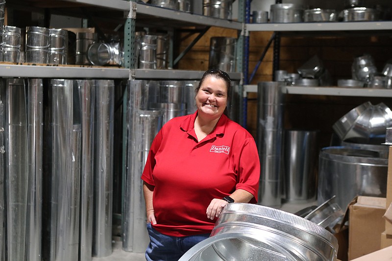 Beth Mitchell at Daniell Heat & Air. Photo by Richard Rasmussen of The Sentinel-Record