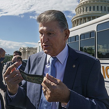 Sen. Joe Manchin lashed out against the “fiscal insanity” of the spending bill in a fiery statement late Wednesday.
(AP/J. Scott Applewhite)