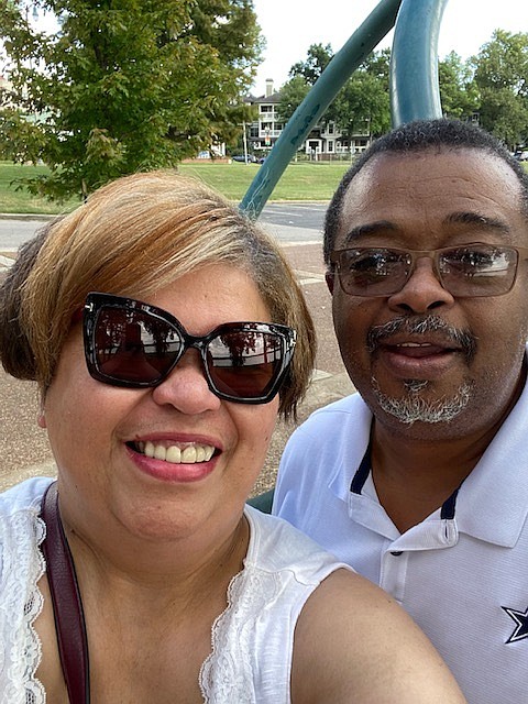 Pamela Gibson-Stuckey, seen with her husband Eric, credits her husband’s words of encouragement in helping her battle and beat breast cancer. (Submitted photo)
