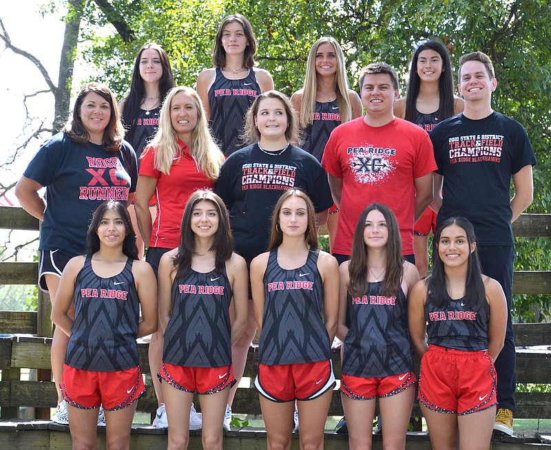 Lady Blackhawk cross country runners for 2021.