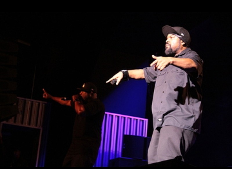 Ice Cube performs with hype man WC on Saturday, Oct. 2, to close out Musicfest at the Murphy Arts District's First Financial Music Hall. (Caitlan Butler/News-Times)