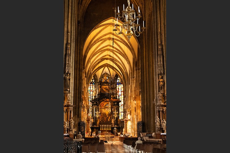 Opulence marks the nave of the Stephansdom, the cathedral of Vienna. (Alan Behr/TNS)