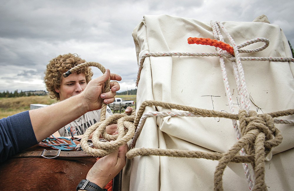 Group teaches kids about horse packing in Montana backcountry