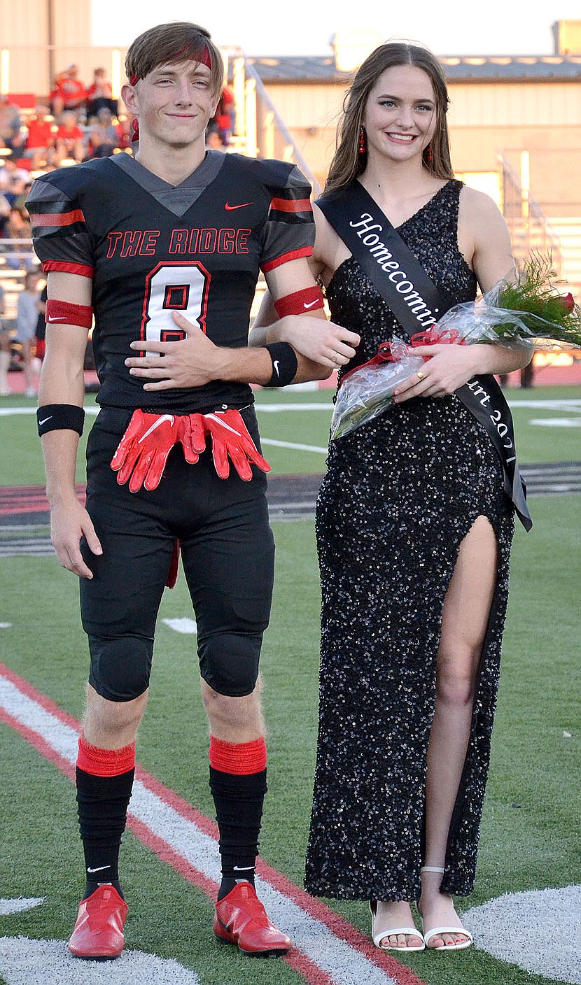 TIMES photograph by Annette Beard
Homecoming maid Lauren Wright, 17, daughter of Brian Wright and Katie Burns, was escorted by Trevor Blair.