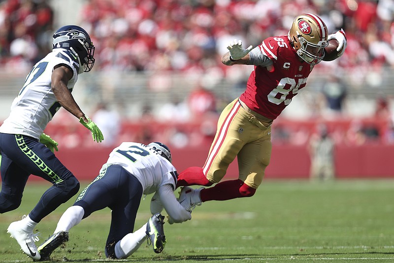 49er tight end George Kittle being shutdown for a few weeks on IR