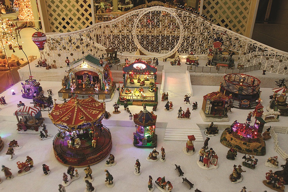 Village exhibits fill Christmasville and feature thematic portraits of holiday life, including the extensive and detailed Carnival exhibit. (Photo from News-Times file)