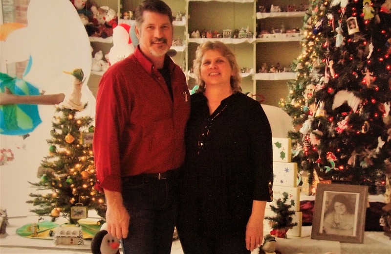 Kim and Paul Smith run Christmasville, a nonprofit exhibit of Christmas trees and villages from their personal collection. This year, the exhibit’s sixth iteration will be in Smackover's old city hall. (Contributed)