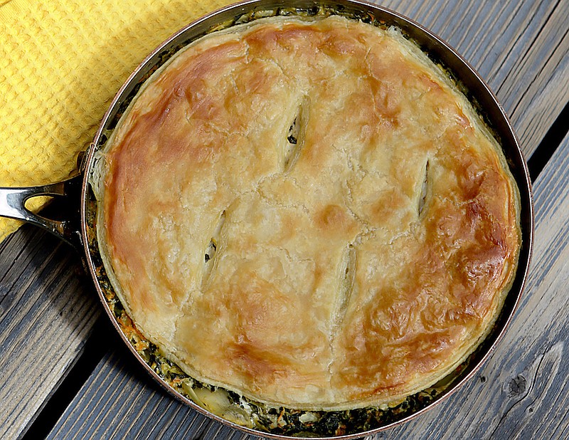 Easy Chicken, Spinach and Artichoke Pot Pie (TNS/St. Louis Post-Dispatch/Hillary Levin)
