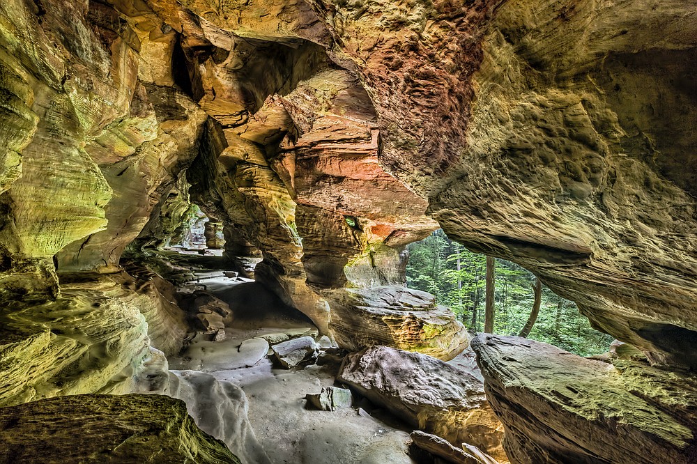 Rock House is a unique cave ocated in the Hocking Hills of Ohio. (Dreamstime/TNS)