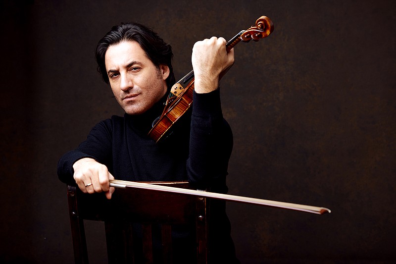 Violinist Philippe Quint poses for a publicity photo. Quint will perform Mendelssohn's Concerto for Violin in E minor with the Texarkana Symphony Orchestra during its season-opening concert Saturday. (Photo by John Gress courtesy philippequint.com)