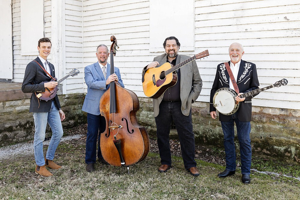 Bluegrass band Special Consensus — (from left) Nate Burie, Dan Eubanks, Greg Cahill and Greg Blake — performs Monday at Paragould’s Collins Theatre. (Special to the Democrat-Gazette)