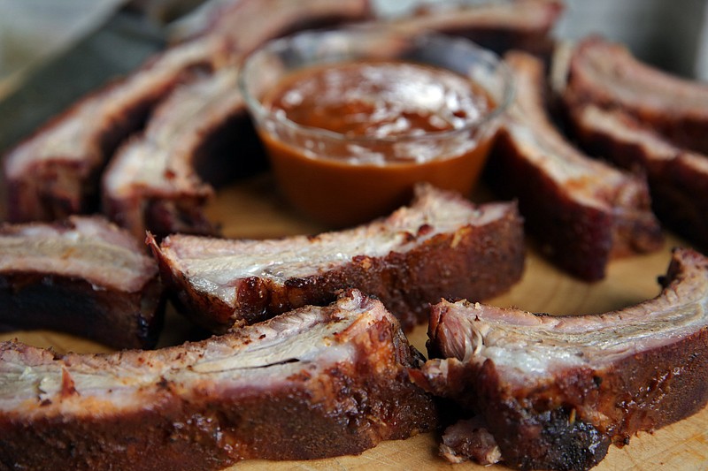 Smoked Ribs, Wednesday, Sept. 29, 2021. (Hillary Levin/St. Louis Post-Dispatch/TNS)