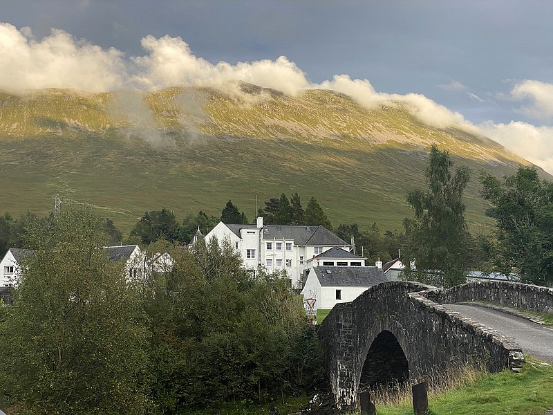 The author and her husband stayed at the Bridge of Orchy Hotel, a seven-mile walk from Tyndrum. (The Washington Post/Kathryn Streeter)