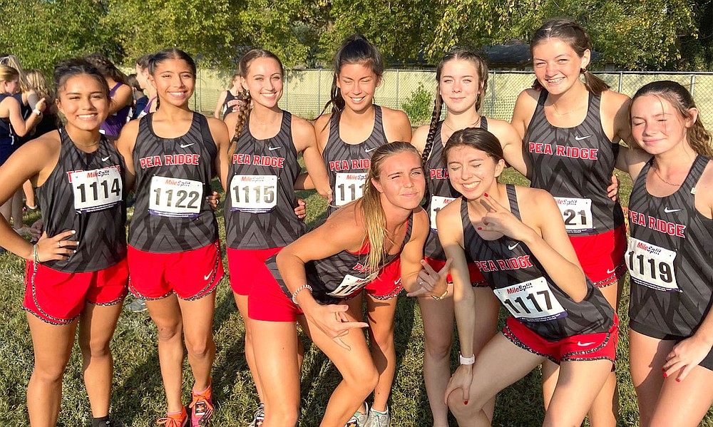 The Senior Blackhawk girls cross country team won second place in the 1A-4A-5A Prairie Grove Invitational Tuesday, Oct. 12.