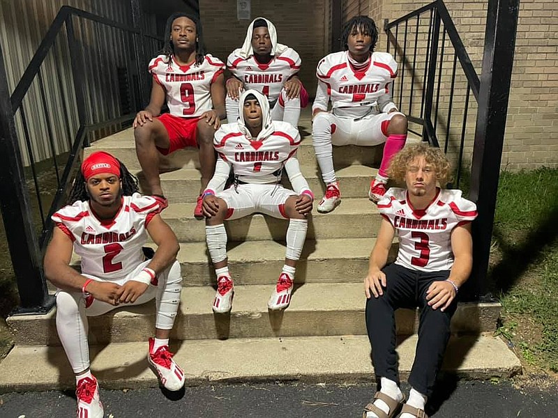 Photo By: Patric Flannigan
Top (from left to right): #9 RB Ja'Coriae Brown, #4 WR Michael Suell, and #5 WR Jarvis Reed
Center: #1 QB Martavius Thomas
Bottom: #2 WR Brandon Copeland and #3 WR Aaron Alsobrook