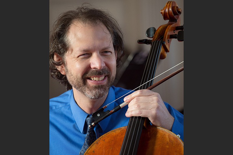 Cellist Stephen Feldman solos in Tchaikovsky's “Variations on a Rococo Theme” Saturday with the Conway Symphony Orchestra and conductor Israel Getzov. (Special to the Democrat-Gazette)