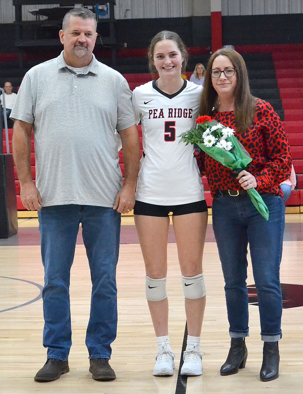 Lauren Wright was escorted by Brian Wright and Katie Burns.