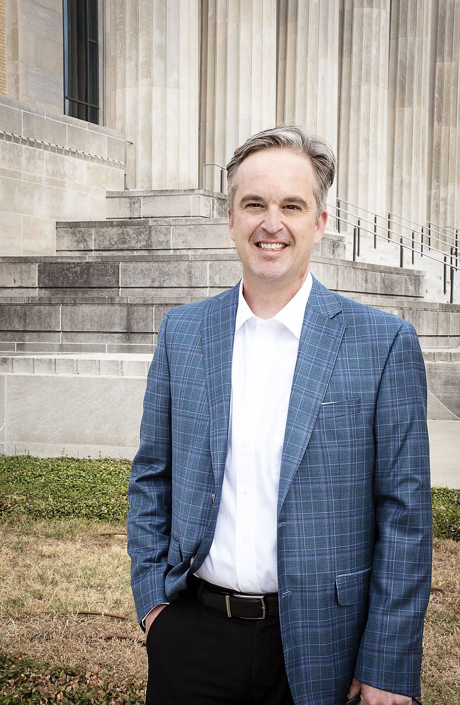 Geoffrey Robson, artistic director and associate conductor of the Arkansas Symphony Orchestra, on 09/28/2021 at Robinson Center for a High Profile Cover. (Arkansas Democrat-Gazette/Cary Jenkins)
DO NOT USE until published in High Profile