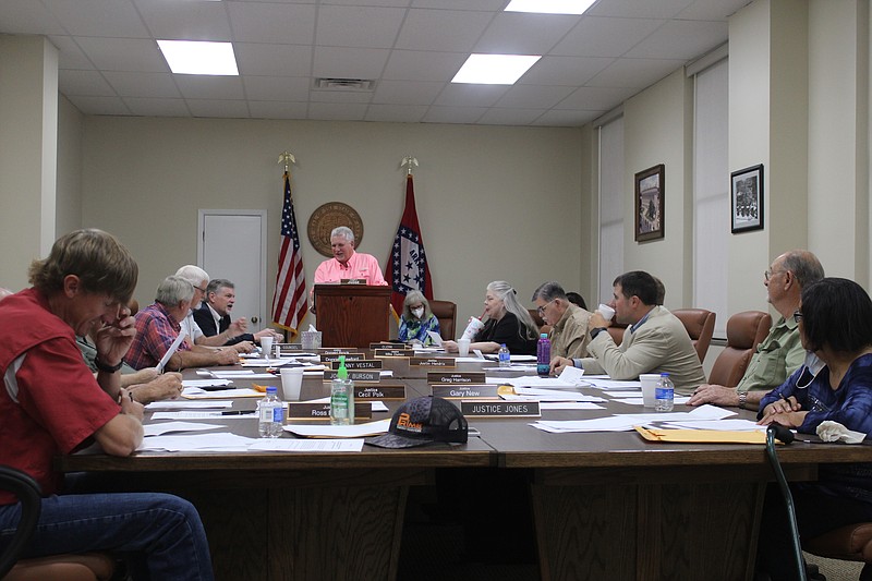 The Union County Quorum Court is pictured in this September 2021 file photo. The body will meet today at 10 a.m.