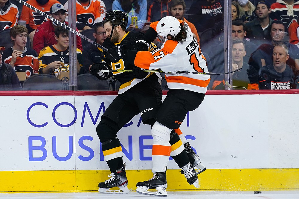 Cam Atkinson scores twice, Flyers beat Bruins 6-3