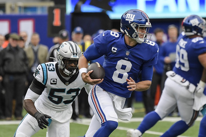 Carolina Panthers' Graham Gano (9) walks to the team's practice facility on  Tuesday, October 13,…