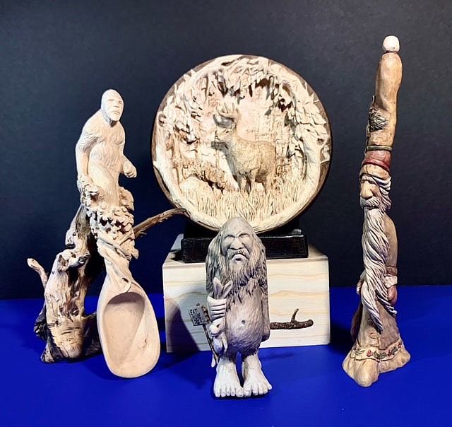 “I have trouble carving one style,” says Pennie Boyle, a member of the Woodcarvers of Northwest Arkansas. “I work on deep relief carvings, fun caricatures, and woodburning. I get an idea and create my pattern then decide which style it would work best in. I usually have a few research pictures that I use to help me with proportions and layout.”

(Courtesy Photo)