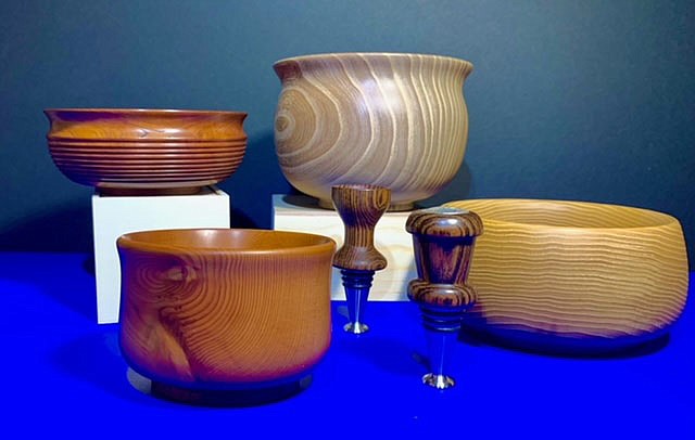 Scott Boyle has also started woodturning and says he's taking a class with the Stateline Woodturners on designing and turning his first segmented wood bowl. (Courtesy photo)