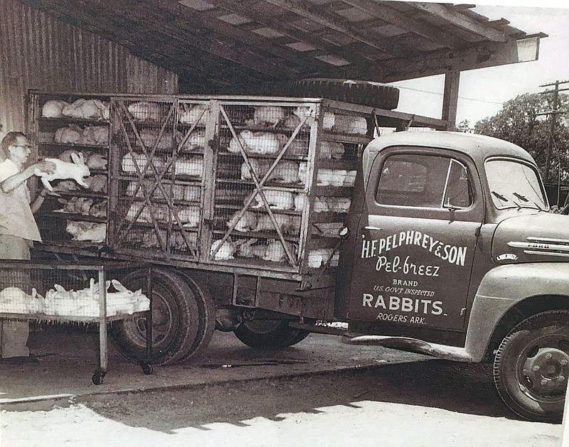 Robert Dubbell is pictured in the early 1950s performing his job duties as the key truck driver for H.F. Pelphrey & Son at the plant on Arkansas Street.

(Courtesy photo/David Dubbell and Rogers Historical Museum)