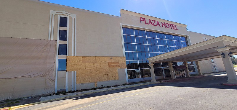 The Plaza Hotel near the Pine Bluff Convention Center is shown in this file photo. (Pine Bluff Commercial/Eplunus Colvin)