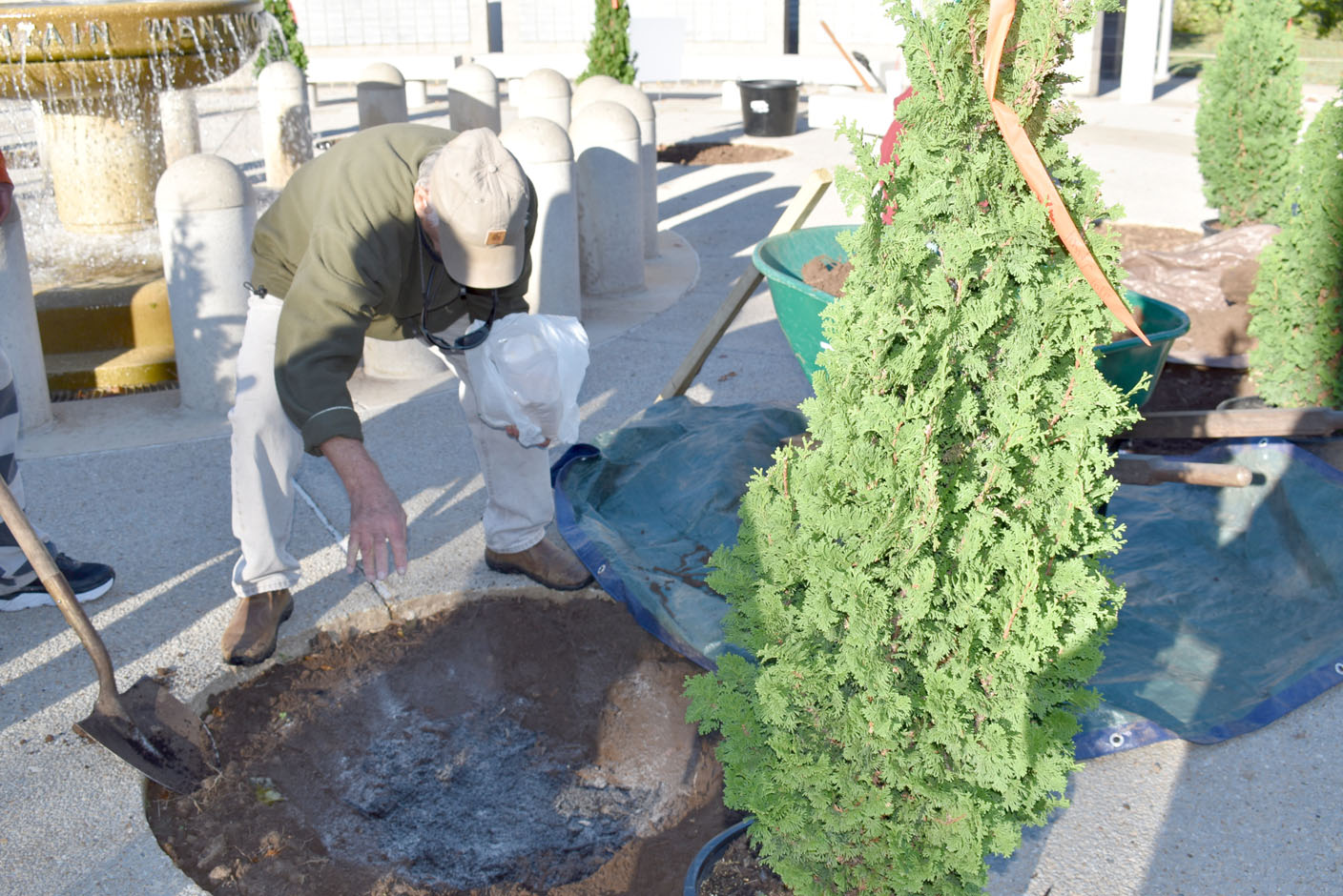 Bella Vista Garden Club plants trees at Veterans Wall - Vimarsana News