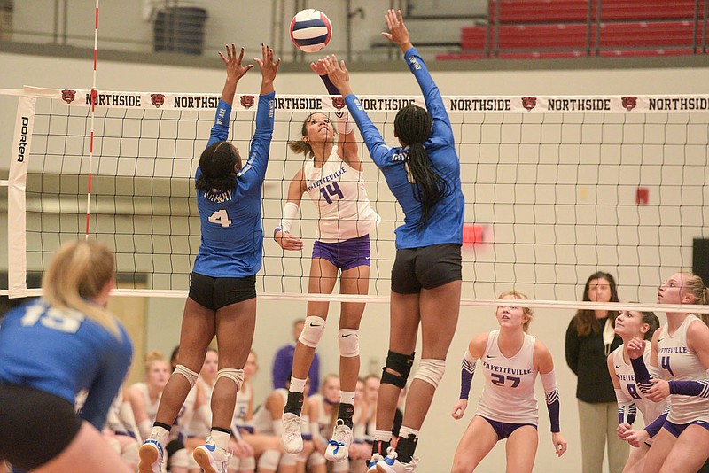 STATE VOLLEYBALL FINALS Fayetteville, HarBer clash for third time, 6A title The Arkansas