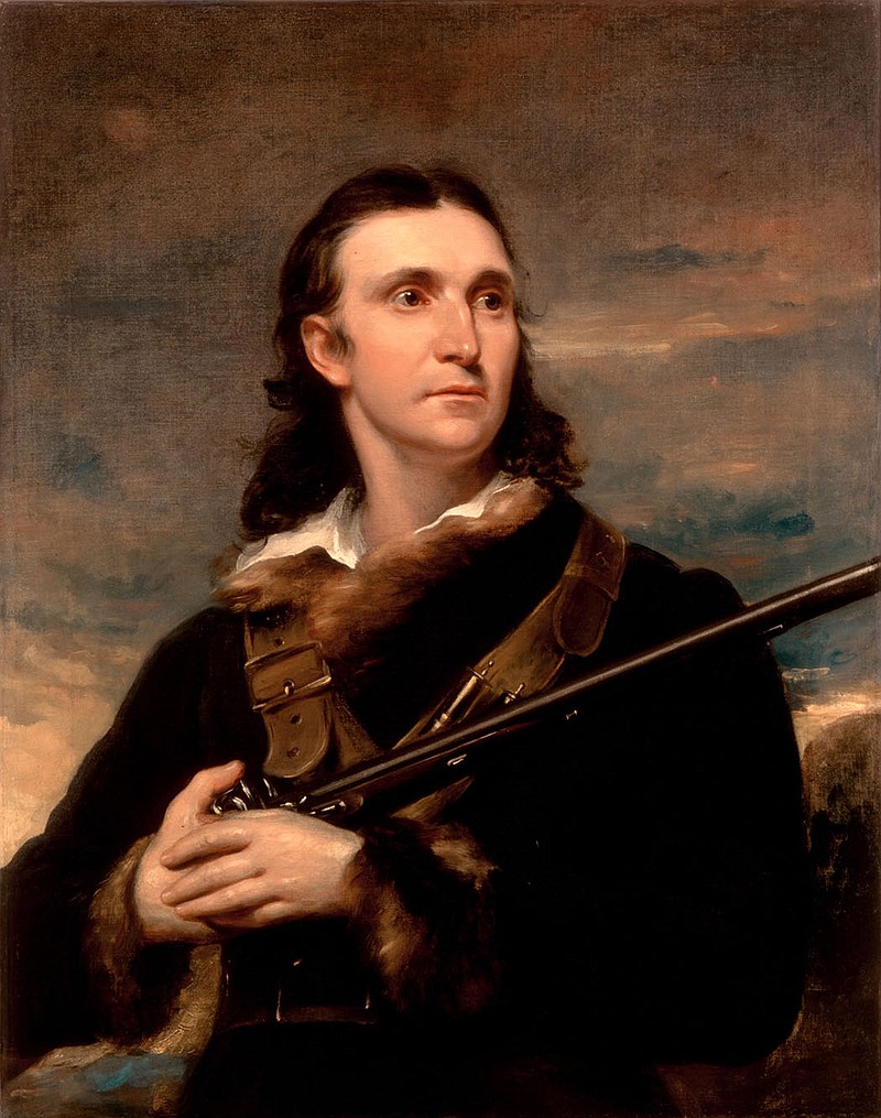 The White House Historical Association
In the public domain, this is a faithful photographic representation of John Syme's painting of John James Audubon wearing a wolf skin coat, done in oils on canvas in November 1826.