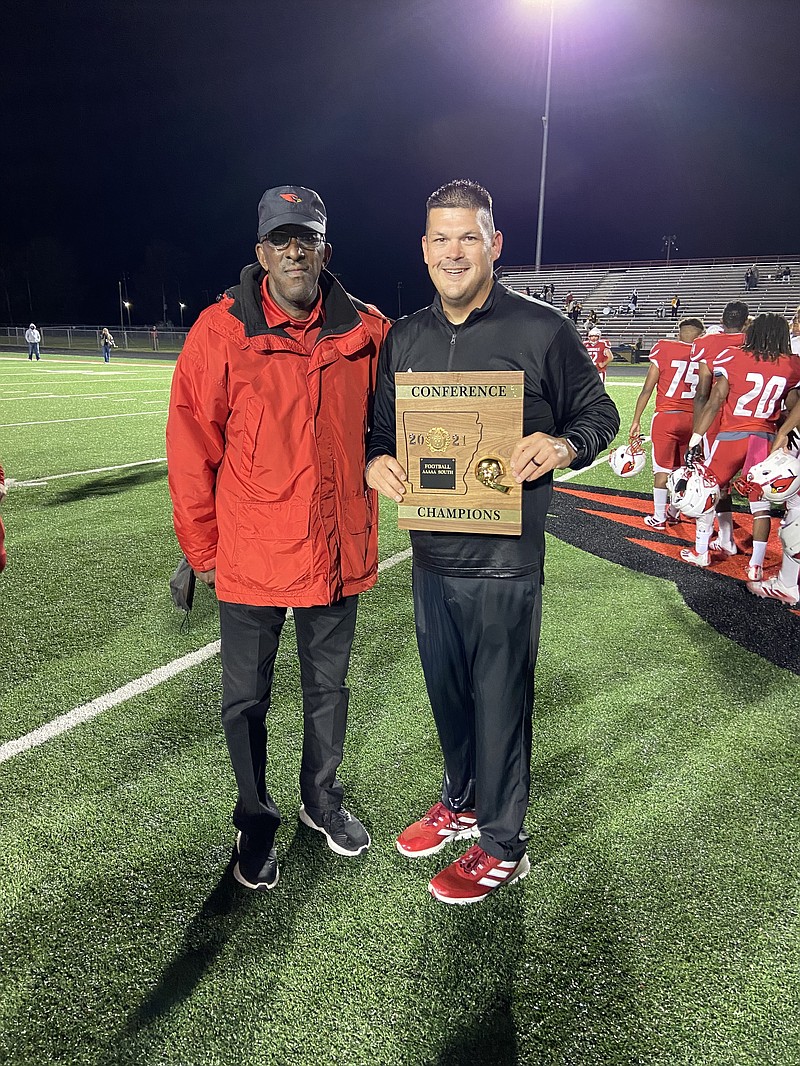 Camden Fairview Athletic Director Ricky Tucker and CF Head Football Coach Jake Monden