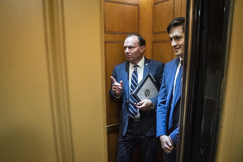 Sen. Mike Lee, R-Utah, has put forward legislation to take into account naturally acquired immunity when vaccine mandates are weighed. MUST CREDIT: Washington Post photo by Jabin Botsford