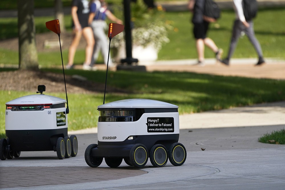 Robots hit the streets after increased demand for food delivery