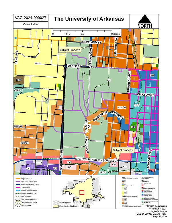 Fayetteville planning commissioners discuss public access on universityowned land Northwest