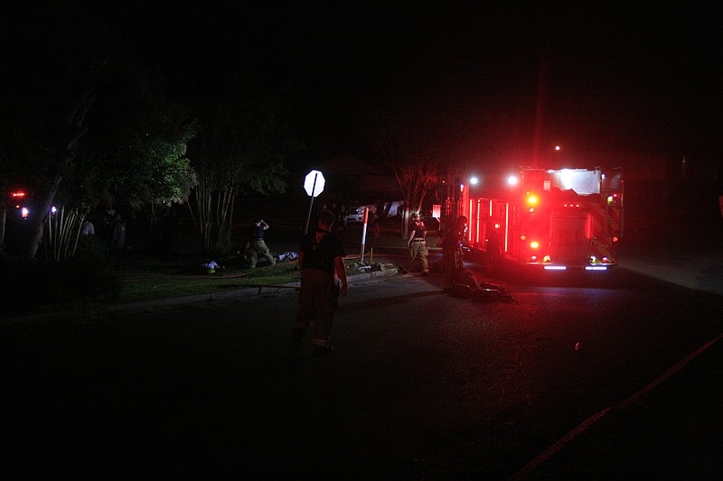 El Dorado Fire Deparment personnel responded to an electrical fire at a residence in the city on Monday evening and were able to extinguish the fire before it spread throughout the house substantially. (Matt Hutcheson/News-Times)