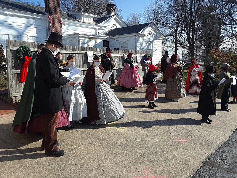 Living historians and Heritage School students will lead community singing during the Washington County Historical Society's holiday open house from 3 to 5 p.m. Dec. 5. The annual event takes place at Headquarters House on Dickson Street in Fayetteville.
(Courtesy photo)