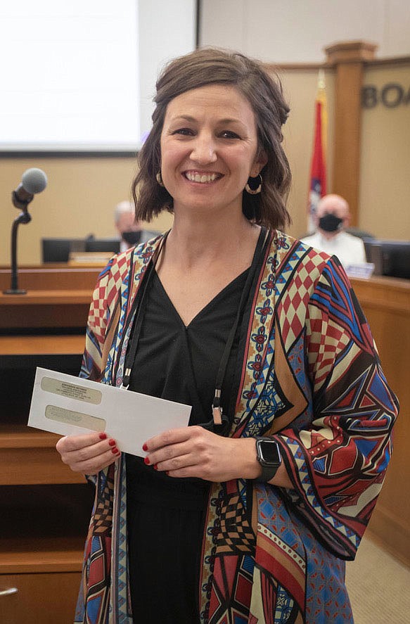 Sarah Jo Henry of Fayetteville has been named a 2021 recipient of the Parsons-Burnett Scholarship Grant. The scholarship is awarded each year by the Arkansas Retired Teachers Association to support the further education of a practicing Arkansas educator. Henry teaches in the Rogers Public Schools and plans to use the funds to pursue a master’s degree in educational leadership. (Courtesy photo)