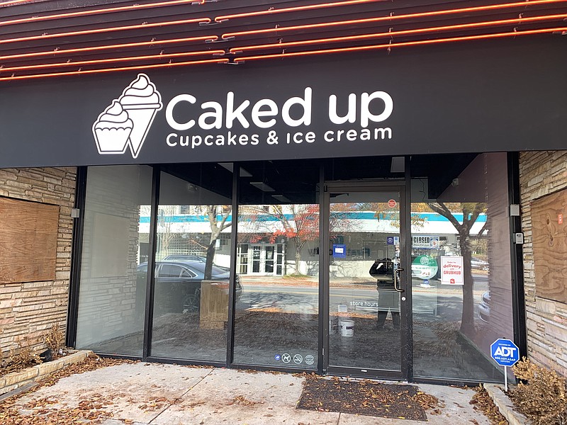 Caked Up Cupcakes and Ice Cream is going into the former Poke Hula space, 5621 Kavanaugh Blvd. in Little Rock’s Pulaski Heights. (Arkansas Democrat-Gazette/Eric E. Harrison)