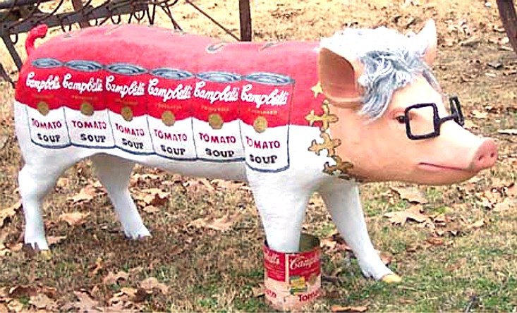 Andy Warhog was part of Junior League's Pigs on Safari (Democrat-Gazette file photo)