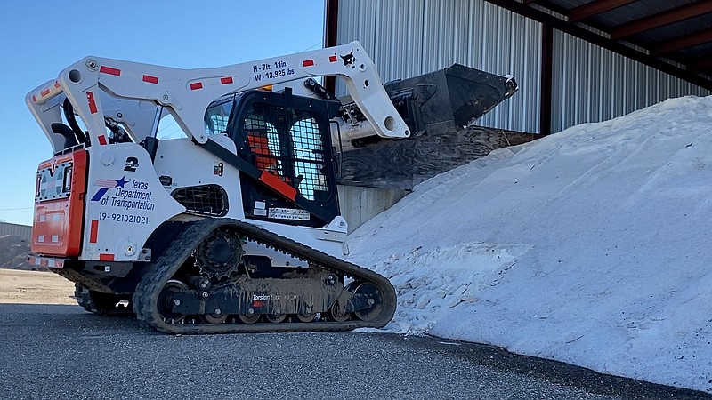 Texas Department of Transportation Atlanta district, which covers nine counties in Northeast Texas, has more than 4,000,000 pounds of salt in storage at maintenance sections across the district for keeping roads open during inclement weather. (Submitted photo/TxDOT)