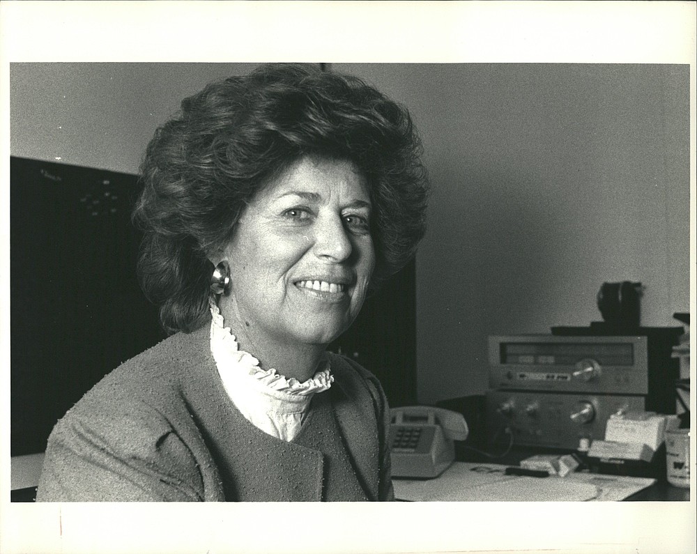 A file photograph of Rosalie Trombley at WLTI-FM. (Hugh Grannum/Detroit Free Press/TNS)