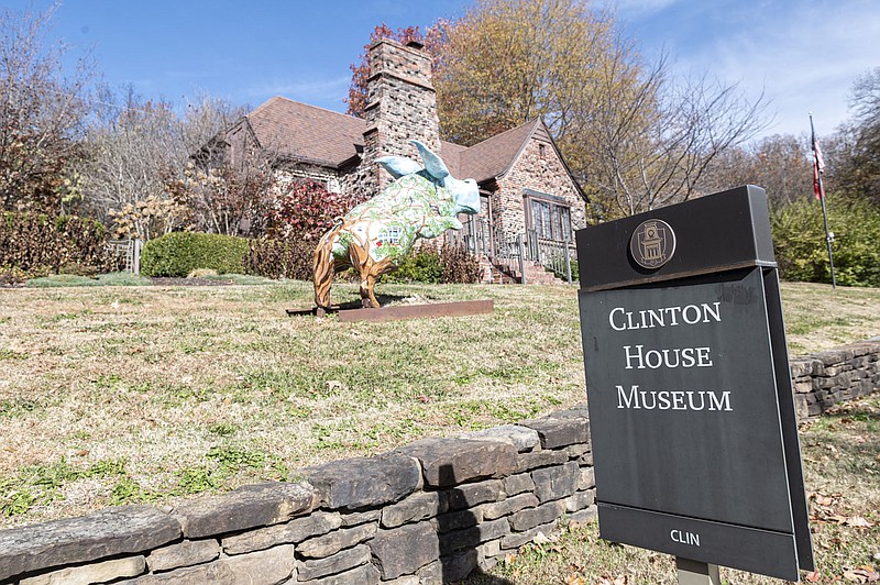Clinton House Museum board members have closed the house for several months while they come up with a plan for its future.
(NWA Democrat-Gazette/Spencer Tirey)
