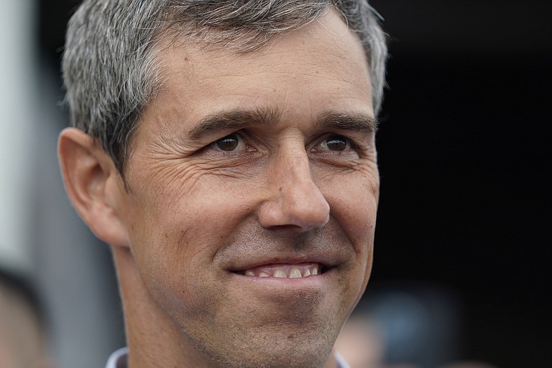 FILE - Democrat Beto O'Rourke waits to speak during a campaign stop Nov. 16, 2021, in San Antonio.  O&#x2019;Rourke, who recently announced he&#x2019;d run for Texas governor, has been one of a few Democrats to put the border front and center, heading almost immediately to the U.S.-Mexico border after he announced he was running, where he suggested the White House is doing its party no favors.  (AP Photo/Eric Gay, File)